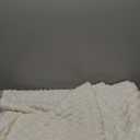 EXQ Home Fleece Blanket Twin Size for Couch or Bed - 3D Imitation Turtle Shell Jacquard Decorative Blankets - Cozy Soft Lightweight Fuzzy Flannel Blanket Suitable for All Seasons(60"80",Beige)