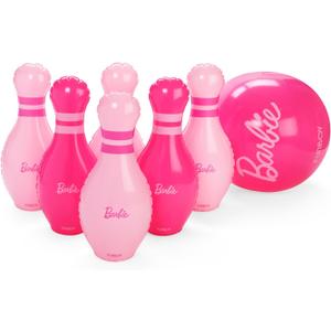 FUNBOY Barbie Inflatable Bowling Set for Kids and Adults with Large Ball and Six Bowling Pins Perfect for Backyard Parties FUNBOY Barbie Inflatable Bowling Set for Kids and Adults with Large Ball and Six Bowling Pins Perfect for Backyard Parties