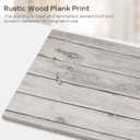 Magnetic Dry Erase Board - 24'' x 18'' Decorative Magnetic Board for Wall - White Board - Magnet Board Display Board - Gray Wood Plank