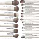 20 Pcs Pro Grade Makeup Brushes Set with Dense Ultra Soft Vegan Bristle,Elegant Design Make up Brushes for Powder, Foundation,Bronzer,Highlight,Face Blending Contour, Concealer, Eye shadow