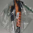 33" Extendable Snow Brush and Ice Scraper for Car Windshield, 2-in-1 Car Snow Brush & Ice Scraper with 360 Pivoting Brush Head and Comfortable Foam Grip for SUV Trucks Sedans,Orange