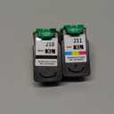 210XL 211XL Combo Pack Remanufactured Ink Cartridge Replacement for Canon 210 XL 211 XL Black Color for PIXMA MX410 IP2700 IP2702 MP240 MP250 MP495 MX340 Printer