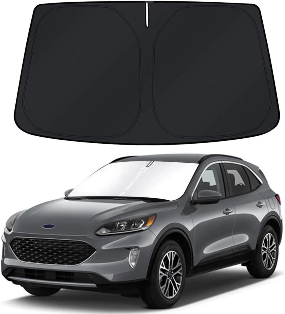 Bestview Windshield Sun Shade for 2020-2025 Ford Escape Accessories, Custom Fit Front Window Sunshade Sun Visor Protector Block UV Rays Heat, Foldable 3 Layers 210T Material, Keep Your Car Cooler