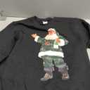 Retro Santa Claus Champagne Christmas Drinking Party Xmas Sweatshirt, Size S