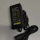 60W 12V 5A Power Supply for 5050/3528 LED Strip, CCTV Camera - 2.1x5.5mm & 5.5x2.5mm Plugs (110V-220V InputOutput 12 Volt 5 Amp 60 Watt)