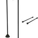 Kingston Brass CCK465 Vintage Single Offset Supply Line with Wall Bracket Combo, Oil Rubbed Bronze