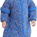 Mosebears Baby Sleep Sack with Legs,Cotton Baby Sleep Sack for Toddler Thicken 2.5 TOG(18-36 Months, Blue)