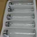 12 Pack 18oz Glass Bottles with Lids Carry Strap for Juicing, Reusable Clear Glass Water Bottle with Stainless Steel Airtight Cap for Refrigerator, 100% Leak Proof, BPA Free Drinking Jar