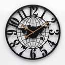 16 inch Metal Wall Clock for Room Decor - Roman Numerals Clock for Kitchen - Big Wall Clock Decorative - Battery Operated Clocks - Analog Quiet Clock for Bedroom, Kitchen, Office, Wall Decor