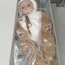 Cloveray 20-Inch Reborn Baby Doll, Big Eyes Realistic Newborn Baby Doll with Hand-Rooted Hair, Full-Body Vinyl Baby Dolls for 3+ Ages