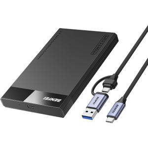 BENFEI 2.5 Inch SATA to USB Tool Free External Hard Drive Enclosure (6Gbps, Optimized for SSD, Support UASP SATA III)