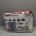 Homemate Heated Blanket Electric Throw - 50"x60" Heating Blanket Throw 1/2/4/6/8 Hours Auto-Off 10 Heat Level Over-Heat Protection Flannel Sherpa ETL Certification (01 - Light Grey)