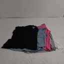 BQTQ 5 Pack Women's Tank Tops Square Neck Sleeveless Ladies Tank Top Undershirts (X-Large, Black,white, Gray, Blue, Rose Red)
