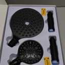 MakeFit Dual Filtered Rain Shower Head Combo, High Pressure Handheld Shower Head with Adjustable Bar - Rainfall Shower Head And Showerhead with Filter for Hard Water - Removes Chlorine (Matte Black)