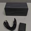 Wooden Digital Alarm Clock with Wireless Charging, 0-100% Adjustable Brightness Dimmer and Alarm Volume, Weekday/Weekend Mode, Dual Alarm, Snooze, 12/24H, Wood LED Clock for Bedroom