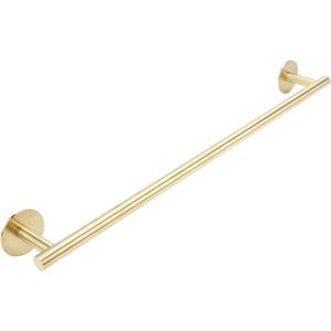 Self Adhesive Towel Bar 24 Inch Brushed Gold Bathroom Towel Rack, 304 Stainless Steel Wall Mounted Towel Holder for Kitchen and Shower wall Mounted AcGlbauric
