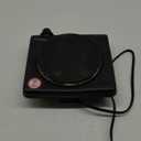 Elite Gourmet ESB-301BF# Countertop Single Cast Iron Burner, 1000 Watts Electric Hot Plate, Temperature Controls, Power Indicator Lights, Easy to Clean, Black