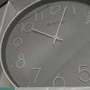 La Crosse Clock 12-Inch Paxton Silent Analog Gray Quartz Wall Clock - 404-3831-INT