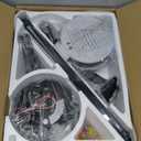 Ohniyou Ceiling Fans with Lights, 52'' Low Profile Ceiling Fan with Light and Remote/APP Control, Modern Flush Mount Ceiling Fan for Indoor Bedroom Living Room, Dimmable, Qiuet DC Motor, Black