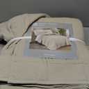 Southshore Fine Living, Inc. Oversized King Quilt Bedding Set with 2 Matching Shams, Coverlet for California/King Bedding, Soft, Lightweight Microfiber Quilt Set, Chevron Stitched, Sand