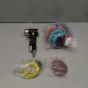 1/2/3 Inch Random Orbital Air Sander, Mini Pneumatic Sander for Auto Body Work, High Speed Air Powered Polisher with 15 Polishing Buffing Pads,18 Sandpapers