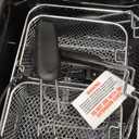 OLIXIS Deep Fryer for Home Use, Large Electric Fryer with 3 Blankets, 5 Liter Capacity, 1800W Power, 4 Adjustable Temp, Lid with Viewing Window for Fried Chicken, Shrimp, French Fries, Silver