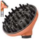 Upgraded Large Diffuser Attachment for Dyson Airwrap Styler HS01/HS05/HS08 - Converts to Hair Dryer, Fast Drying Wave & Curly & Thick, Heat Resistant Nylon Fiber Nozzle Attachments (Gold)