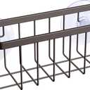 Kitchen Sponge Holder,Sponge Holder for Kitchen Sink Scution,Sink Caddy (Bronze)