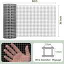 Amagabeli Hardware Cloth 1/2 inch 36inx50ft 19 Gauge Chicken Wire Fence Hot-Dipped Galvanized After Welding Wire Mesh Roll for Vegetable Garden Fencing Plant Supports Poultry Netting Cage Snake Gopher