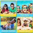 Party Favors for Kids 4-8, 24Packs Neon Sunglasses for Kid, UV400 Protection Sunglasses Bulk, Goodie Bags Stuffers for Kids Pool Birthday Party Supplies