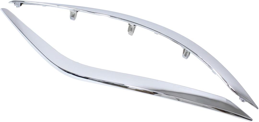 ApplianPar Front Left and Right Side Lower Bumper Molding Trim Kit for Nissan Murano 2015-2018 Chrome