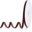 Coffee Velvet Ribbon 3/8" x 20Yd,Great for Gift Wrapping,Hair Bows Making, Wreaths,Wedding and Christmas Party Decoration(Coffee 3/8")