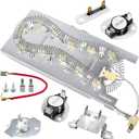 3387747 AP6008281 WP3387747 Dryer Heating Element kit-Fit for Whirlpool Cabrio Kenmore He2 Kenmore Elite He3 Maytag Dryers GEW9250PW0 GEQ9800PW1 WD05X30818 GEQ9800PW2 MEDB835DW4 MED9700SQ0 by Blutoget