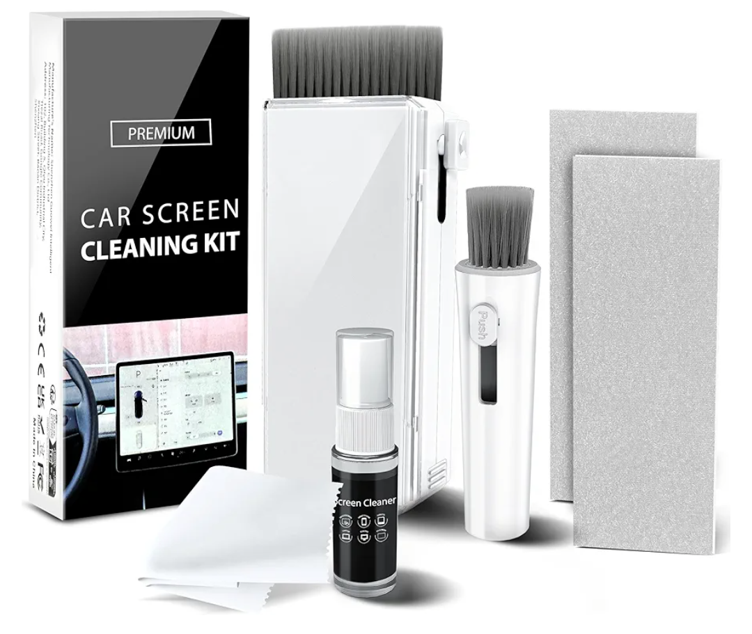 Screen Cleaner Spray Kit, TV Detailing Kit Cleaner with Spray Wipe Detailing Brush for Touch Screen Smart TV | Laptop Cleaning Kit, Spray and Wipe Microfiber Cloth for Tesla, Monitor,iPad Screen Cleaner Spray Kit, TV Detailing Kit Cleaner with Spray Wipe Detailing Brush for Touch Screen Smart TV | Laptop Cleaning Kit, Spray and Wipe Microfiber Cloth for Tesla, Monitor,iPad