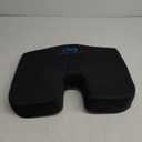 Everlasting Comfort Memory Foam Car Seat Cushion for Long Driving - Back Pain, Sciatica, Tailbone Pain Relief - Adult Booster Wedge Seat Cushions for Car, Truck Seats - Non-Slip, Washable Cover (Standard)