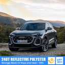 Foldable Sun Shade WODSTA Full Coverage Windshield Sunshade Compatible with Audi Q5 2018-2025 All Model 4-Layer Thickened Windows Visor 240T Polyester Windshield Sun Shade