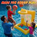 Pool Toys for Kids & Adults, 2-in-1 Pool Basketball Game & Dart Board Game Set, Pool Party Games for Kids Ages 6+ and Adults, Family Backyard Pool Games