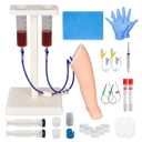 MedEduQuest Pediatric IV and Phlebotomy Practice Leg Kit for Practice Heel Stick, Baby IV Practice Kit