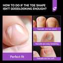 3 x Gelike ec 240pcs Square Toe Nail Tips: Clear Soft Gel Nails DIY Art Lover For Women - Home DIY Salons Use 12 Size
