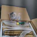 SUPERJARE Nightstands Set of 2, Night Stands with Charging Station & PE Rattan Decor Drawer, Bed Side Tables with Solid Wood Feet, End Table, for Bedroom, Living Room - Natural (11.8"D x 15.9"W x 23.4"H (1 Drawers))