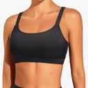 Tempt Me Women Sports Bra Bikini Tops Scoop Neck Bathing Suits Top Padded Swim Crop Tops Only XL, Black