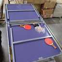 Ping Pong Table, Two Paddles, Net, And Ping Pong Balls, 53 1/2" W x 73 3/4" L,