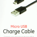 GE Micro USB Charge Cable - Black