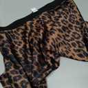 Women's Satin Mini Skirt Leopard Print High Waist Elastic Y2k Cute Silk Short Skirts for Women (M)