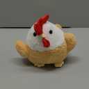 Chicken Stuffed Animal Chicken Plush Doll Toy 8 inch for Girls Christmas (Chicken) (Yellow White)