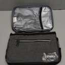 opux Insulated Lunch Box Men Women, Lunch Bag for Work School, Leakproof Soft Cooler Tote Adult, Large Lunch Pail Kids Boys Girls, Picnic Beach Food Bag with Shoulder Strap, Charcoal (Medium - 8L)