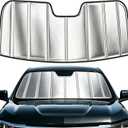 Custom Fit Windshield Sun Shade for Toyota Sienna 2019-2026, Foldable 3-Layer High Reflective Silver Sunshade, Blocks UV Rays & Reduces Cabin Heat