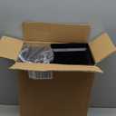 Kingrol 6 Pack Plastic Flower Vases, Modern Square Vase, Multipurpose Buckets, Accents Home Office Event Centerpieces Decor, Black, 6.75 x 6.75 x 13.25 Inch