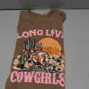 EGELEXY Cowgirl Western Shirts for Women Country Music Outfits Summer Vacation Short Sleeves Tops, Medium