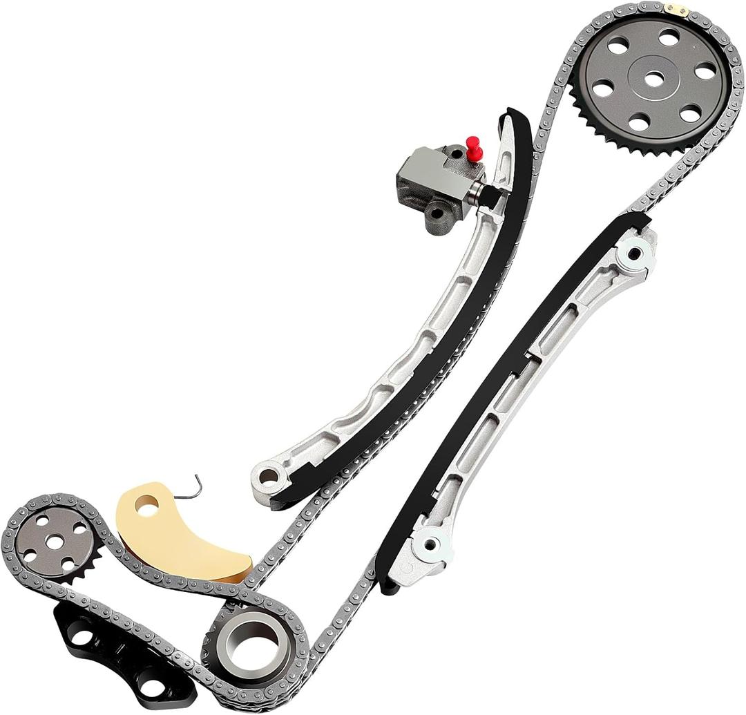 ECCPP Timing Chain Kit fits for Mazda 3 2007-2013, 6 2006-2007, CX-7 2007-2012 2.3L Fits DOHC L4 Replace# L3K914143 L3K912671